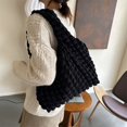 thumbnail image 4 of 2024 Nuevo bolso de hombro con forma de corazón y sensación de arrugas con burbujas en la nube para ir al trabajo, bolso de mano sencillo, bolso de mensajero de gran capacidad, 4 of 5