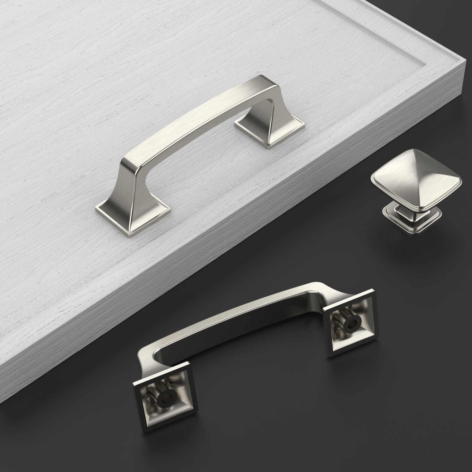 Furniware 3-Inch Nickel Cabinet Pulls, 10-Pack photo 7