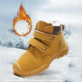 thumbnail image 6 of Toddler Girl Boots,Winter Childrens Boots Girls Shoes Boys Boots Thick Insulated Soles Warm Durable Footwear for Kids for All Day Wear and Outdoor,Toddler Snow Boots,Gold,11-11.5 Years, 6 of 8