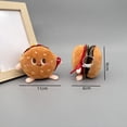 thumbnail image 2 of Juguete de Peluche de Comida Simulación de Hamburguesa Peluches de Comida de Peluche de Comida para Fiesta Temática de Comida Regalos de Cumpleaños Mochila, 2 of 5