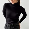 thumbnail image 6 of Lolmot Turtleneck Sweaters for Women Trendy Ribbed Knitted Long Sleeve Shirts Stretchy Slim Basic Tees Lightweight Undershirts, 6 of 9