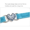 thumbnail image 4 of Collar para gatos, collar de gato ajustable de terciopelo suave con campana, lindo suministro para mascotas, se adapta a la mayoría de los gatos y perros pequeños Adepaton QH-574, 4 of 7