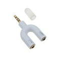 thumbnail image 2 of 3.5mm Earphone Microphone Audio Splitter U Shape 1 to 2 Stereo Converter Adapter, 2 of 8