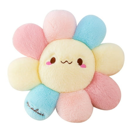

New Sunflower Cushion Cute Round Office Sofa Plush Cushion Creative Expression Cushion Pillow