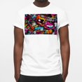 thumbnail image 3 of Graffiti Classic White 100% Cotton T-Shirt for Men - Comfortable and Versatile Casual Tee for Every Day Wear, 3 of 5