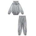 thumbnail image 6 of YONGHS Men's Anti-Rip Sauna Suit Weight Loss Sweat Suit Training Gym Workout with Jacket Hood Type B Silver 4XL, 6 of 7