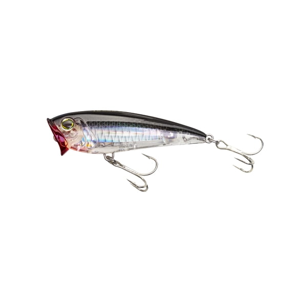 Yo-Zuri 3D Inshore Popper, 2.75-Inch Floating Lure, Black Silver
