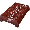 thumbnail image 5 of SKYSONIC Christmas Snowflake Tablecloth Waterproof Washable Polyester Square Table Cover Durable Tablecloth for Kitchen Dining Table Party Decor (60 X 90 Inch), 5 of 7