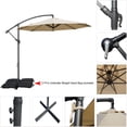 thumbnail image 6 of Kozyard 10 ft. Offset Cantilever Hanging Outdoor Patio Umbrella (120'' Dia x 91''H Beige), 6 of 7
