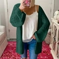 thumbnail image 2 of Vedolay Womens Fashion Long Sleeve Button Down Coat Knit Cardigan Coat 2023 Green,3XL, 2 of 5