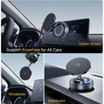 thumbnail image 2 of for Magsafe Car Mount Charger, [15W Turbo Wireless Charging] Suction Cup Phone Mount, 360° Adjustable Vacuum Magnetic Phone Holder for iPhone 12-17 Pro Max Series, Pixel 10 & Samsung, 2 of 9
