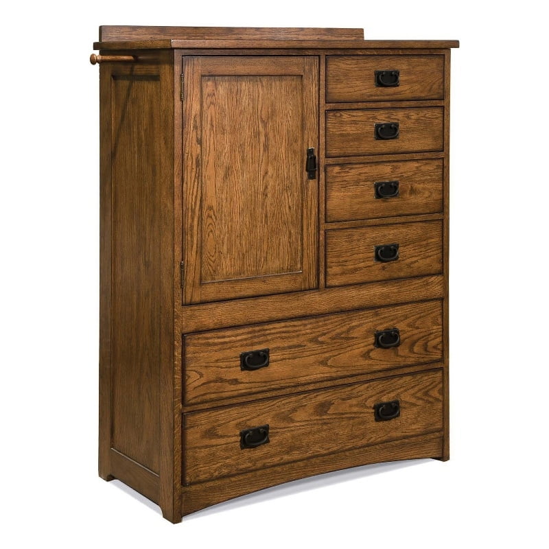 Intercon Furniture Oak Park Bedroom 6Drawer Wood Chest with Door in
