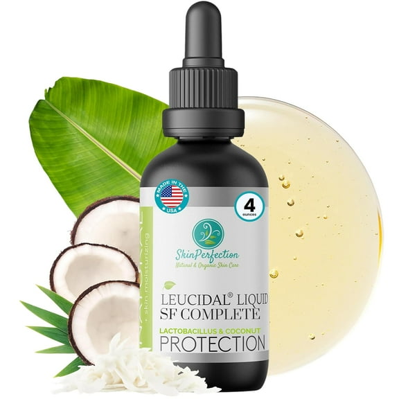 Skin Perfection Leucidal Liquid SF Complete - Compatible with Hyaluronic Acid Serum & Anti Aging Serum - DIY Natural Preservative Alternative for Cosmetics (4 ounce)