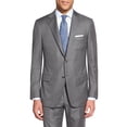 thumbnail image 3 of Mens Side Vent 2 Piece Gray Classic Fit Suit Salvatore Exte, 3 of 5