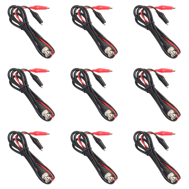 Conector BNC A Cable Medición Osciloscopio Doble Accesorios