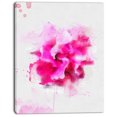 thumbnail image 2 of Belle Fleur Rouge avec Éclaboussures de Couleur - Impression sur Toile Florale, 2 of 3