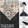 thumbnail image 3 of Brown Ethnic Floral and Mandala Pattern Kitchen Rugs Sets Of 3,Kitchen Runner Rugs Non Skid Washable,Decorative Kitchen Floor Mats for Kitchen,Sink,Laundry,17"x30"+ 17"x47" + 17"x59", 3 of 6