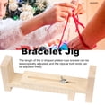thumbnail image 2 of Plantilla de pulsera de madera, plantilla de paracord ajustable, plantilla para hacer pulseras, pulseras tejidas a mano para pulseras, collares, adornos para el auto, 2 of 5