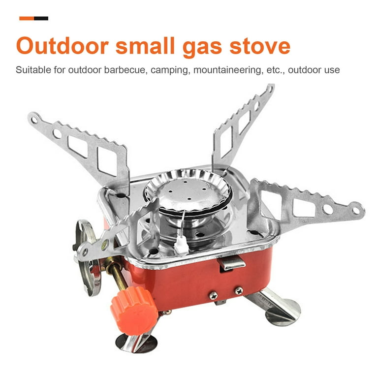 LA TALUS Portable Gas Stove Lightweight Simple Operation Multipurpose  Folding Outdoor Gas Stove Cooking Burner for Camping Hiking Fishing style 3  One Size 