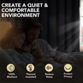 thumbnail image 4 of Deconovo Total Blackout Curtains for Bedroom and Living Room, 2 Panels with 8 Grommets, Thermal Insulated, 52"x63", Dark Gray, 4 of 10