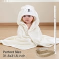 thumbnail image 5 of IFCOW 2pcs Baby Hooded Towels Soft Cotton Baby Bath Towel ，31.5 x 31.5" Ultra Absorbent Towel for Newborn Toddler Infants Babie Gifts, 5 of 9