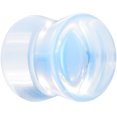 thumbnail image 2 of Body Candy Unisex 2Pc Stone White Opalite Double Flare Plug Ear Plug Gauges Set of 2, 2 of 3