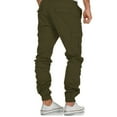 thumbnail image 7 of TBWNWG Men's Cargo Pants Solid Trousers - Pocket Leisure Four Tooling Style for Everyday Wear,Size 2XL, 7 of 7