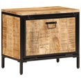 thumbnail image 1 of vidaXL Shoe Cabinet 60x35x53 cm Solid Rough Wood Mango, 1 of 5