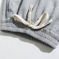 thumbnail image 6 of Gunia Little Boys Sweatpants Joggers Casual Jogger Pants Fall Soft Blend Elastic Waistband Activewear Long Trousers Kids Street Style Athletic Pants Grey 5-6 Years, 6 of 9
