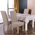thumbnail image 5 of 2pcs Washable Printed Fabric Chair Covers For Restaurant Hotel Banquet (cyan), 5 of 5