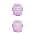 thumbnail image 2 of Greeniant Ropa Camisa Primavera Beso Carta Patrón Disfraces Collar Ropa Accesorios para perros pequeños Chihuahua Púrpura XS Púrpura XS 2piezas Greeniant CBP265336, 2 of 5