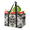 Multicolor 2, variant on CURLYOOT Love Reusable Grocery Bag, Foldable Shopping Tote Bag with Reinforced Handles, Heart Large Kitchen Grocery Bags for Shopping Groceries Picnic