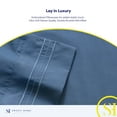 thumbnail image 5 of Sweet Home Collection Extra Deep Pocket, Fits 18"-24", Deluxe Microfiber 4 Piece Sheet Set, King, Denim, 5 of 5