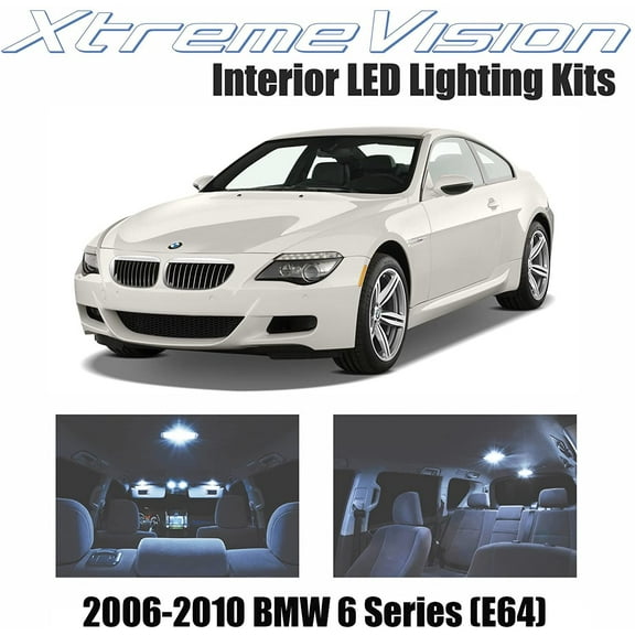 XtremeVision Interior LED for BMW 6 Series E64 2006-2010 7 Pieces Cool White Interior LED Kit   Installation Tool