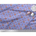 thumbnail image 3 of Soimoi Poly Georgette Fabric Damask Design,Leaves & Aster Floral Decor Fabric Printed Yard 42 Inch Wide, 3 of 3