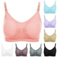 thumbnail image 4 of Women‘s Bra Wireless Maternity Seamless Front Buckle Breastfeeding Bra With Pads Plus Size, 4 of 4