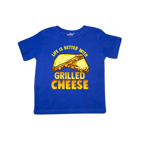

Inktastic Life is Better with Grilled Cheese Gift Toddler Boy or Toddler Girl T-Shirt