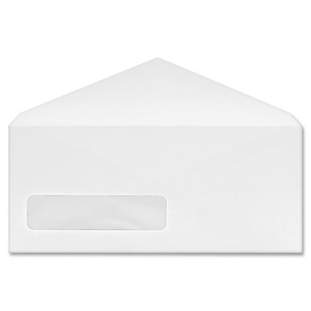 UPC: 0035255997102 | Business Source BSN99710 No. 9 V-flap Window Display Envelopes 500 / Box White