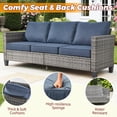 thumbnail image 3 of XIZZI Outdoor Patio Furniture Sets with Solar Coffee Table, All-Weather Wicker Rattan Outdoor Furniture Conversation Set for Porch, Patio, Backyard--Blue, 3 of 9