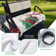 thumbnail image 5 of Golf Cart Seat Covers for 2 Seater,Red Snowman Christmas Microfiber Cart Seat Towel Blanket,Xmas Tree Snowflake Vintage Absorbent Breathable Non Slip Bench Seats Protector for Golf Course 51"x31", 5 of 9