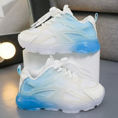 

Girls Gradient Breathable Sneakers Lace Up Sports Shoes Fall Winter New