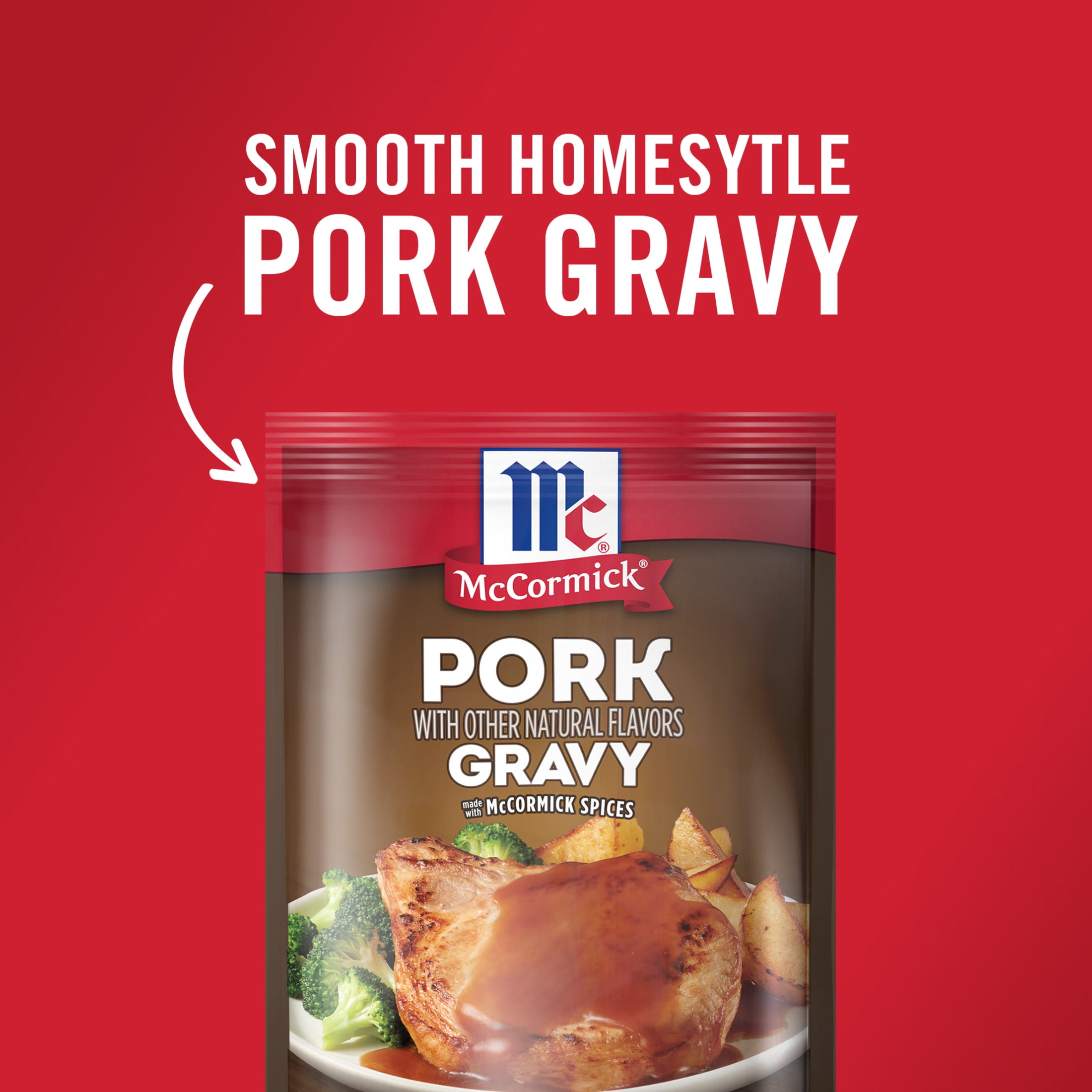 (7 pack) McCormick Pork Gravy Seasoning Mix, 0.87 oz Packet
