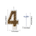 thumbnail image 3 of Birthday Candles for Cake Gold Macaron Pearl Wax Number Party Decorations for Kids, 3 of 7