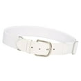 thumbnail image 3 of QccHieUs Baseball Belt Softball Belt Belt for Youth and Adult ,Belt with Sliding Adjuster White, 3 of 9