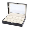 thumbnail image 3 of Fdit Watch Display box, Watch Organizer Box,12 Soft Pillow Watch Box Jewelry Display Storage Organizer Box Case, 3 of 5