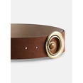 thumbnail image 2 of Scenario Women's Belt with Stone Buckle, Tan, Sizes S-3XL, 2 of 3