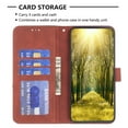 thumbnail image 4 of Compatible with Google Pixel 9 Pro XL Wallet Case with Card Holder,Women Men RFID Blocking PU Leather Phone Case Magnetic Flip Shockproof TPU Protective Cover Kickstand Credit Card Slots,Brown, 4 of 8