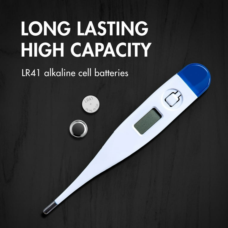 Long-lasting LR41 alkaline button cell battery