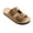 CAMEL, variant on Women’s Double Buckle Slide Sandals Adjustable Strap Comfort Footbed Casual Slip On Sandals