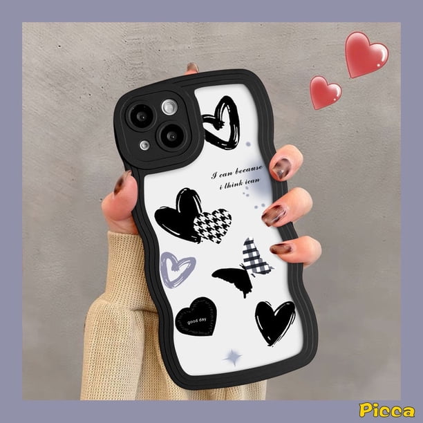 Estuche Retro A Cuadros Para Samsung A04s A14 A32 A52 A13 A12 A50s A04 A53 A23 A03s A50 A20 A33 A51 A30s A22 A52s A04E A31 A11 A21s A02s M32 M22 Mariposa Borde Ondulado Cubierta Suave